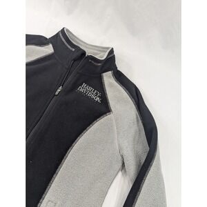 Harley Davidson‎ Women's M Skull Windproof Fleece Jacket Full Zip 98407-19VW